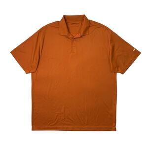 Nike Polo Shirt Mens 2XL Sienna Orange Golf Victory Fit Dry Performance